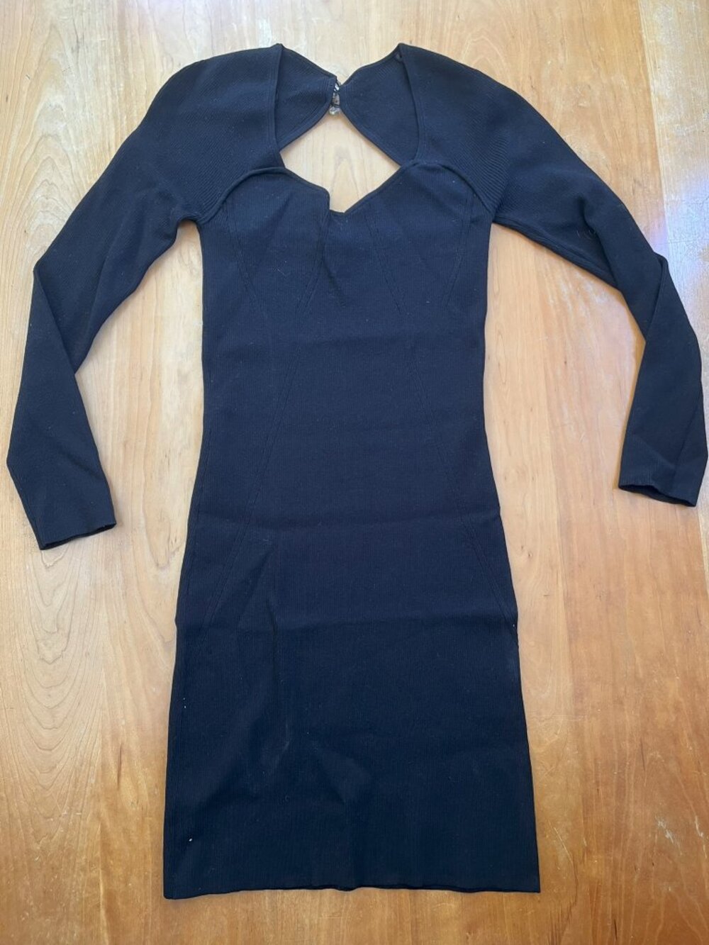 & Other Stories - Ribbed Bodycon Dress - Black - Size M